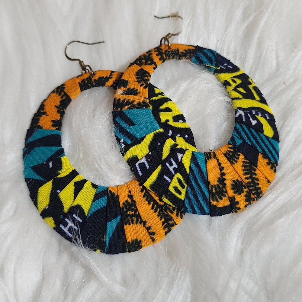 Uwakstar Designs Handmade Ankara(African print) earrings